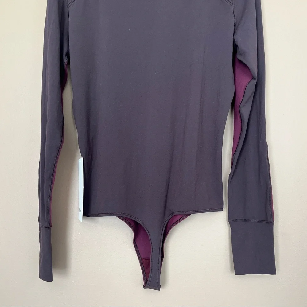 {Lululemon} Rest Refined Bodysuit in Garnet / Sequoia - Womens Large - NWT - Picture 6 of 11